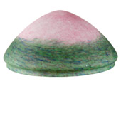 Pate-De-Verre 14.5"W Pink/Green Triangle Shade - Meyda 12423