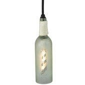 Coastal Lighthouse Wine Bottle Mini Pendant - Meyda 124508
