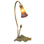 Victorian Favrile Lily Table Lamp - Meyda Tiffany 12460