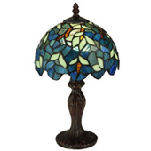 Tiffany Nightfall Wisteria Mini Lamp - Meyda 124812