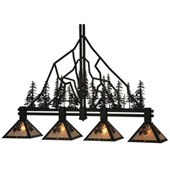 Rustic Tall Pines Island Light - Meyda 132767