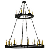 Traditional Loxley Two Tier Chandelier - Meyda 133121