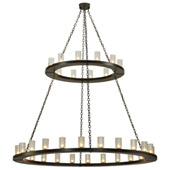 Traditional Loxley Two Tier Chandelier - Meyda 134640