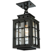 Traditional Pontrefract Lantern Semi-Flush Mount Ceiling Light - Meyda 136040