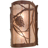 Rustic Whispering Pines Wall Sconce - Meyda 136272