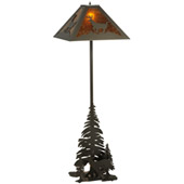 Rustic Lone Deer Floor Lamp - Meyda 137587