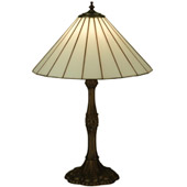 Craftsman/Mission Duncan White Table Lamp - Meyda 137668
