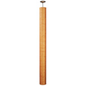 Contemporary Cilindro Burlap Tall Pendant - Meyda 137905