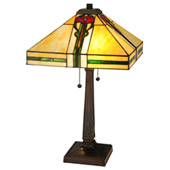 Craftsman/Mission Parker Poppy Table Lamp - Meyda 138117