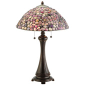 Tiffany Agate Purple Table Lamp - Meyda 138125