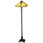 Craftsman/Mission Parker Poppy Floor Lamp - Meyda 138127