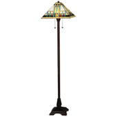 Craftsman/Mission Prairie Peaks Floor Lamp - Meyda 138129