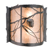 Rustic Whispering Pines Wall Sconce - Meyda 13875