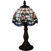 Tiffany Roseborder Mini Lamp - Meyda 139081