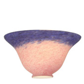 Pate-De-Verre 7.5"W Pink/Blue Bell Shade - Meyda 13940