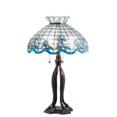 Tiffany Roseborder 31" High Table Lamp - Meyda 140466
