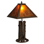 Rustic Northwoods Simple Table Lamp - Meyda 141532