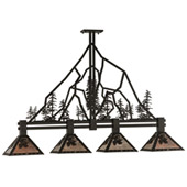 Rustic Tall Pines Island Light - Meyda 143959