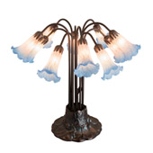 Pond Lily 22"H 10 LT Table Lamp - Meyda 14451