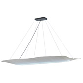 Contemporary Linne LED Oblong Inverted Pendant - Meyda 148805
