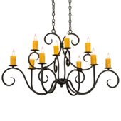 Traditional Clifton Oval Chandelier - Meyda 149426
