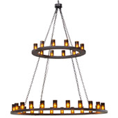 Transitional Loxley 36 Light Two Tier Chandelier - Meyda 151692