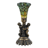 Victorian Pond Lily Cherub Accent Lamp - Meyda 151922