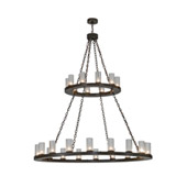 Transitional Loxley 60" Wide 2 Tier 28 Light Chandelier - Meyda 153513