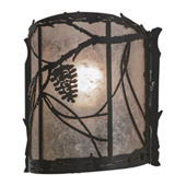 Rustic Whispering Pines Wall Sconce - Meyda 153525