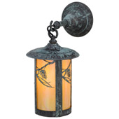 Rustic Fulton Whispering Pines Hanging Wall Sconce - Meyda 153600