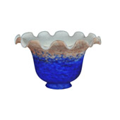 Fluted Bell 7"W Purple and Blue Shade - Meyda 15976