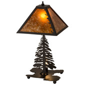 Leaf Edge 21" High Table Lamp - Meyda 165588