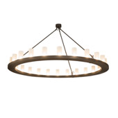 Transitional Loxley 72" Wide 24 Light Chandelier - Meyda 171230