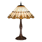 Tiffany Nouveau Cone Table Lamp - Meyda Tiffany 17582