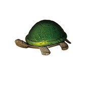 Novelty Turtle Art Glass Accent Lamp - Meyda 18006