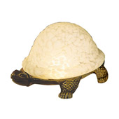 Novelty Turtle Art Glass Accent Lamp - Meyda 18007
