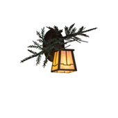 Rustic Valley View Pine Branch 16"W Right Wall Sconce - Meyda 182275
