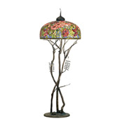 Tiffany Oriental Poppy 74"H Floor Lamp - Meyda 182892