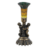 Victorian Cherub Tiffany Mini Lamp - Meyda 18451