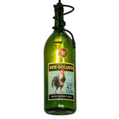 Tuscan Vineyard 4" Wide Personalized Wine Bottle Pendant - Meyda 185832