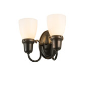 Traditional Revival 10"W Goblet 2 LT Wall Sconce - Meyda 188456