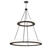 Transitional Loxley 72" Wide 36 LT Two Tier Chandelier - Meyda 196183