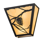 Rustic Whispering Pines 13" Wide Wall Sconce - Meyda 196270