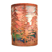 Rustic Tall Pines Wall Sconce - Meyda 19735