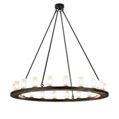 Transitional Loxley 60" Wide 20 Light Chandelier - Meyda 199415