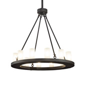 Transitional Loxley 36" Wide 12 Light Chandelier - Meyda 199716