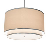 Cilindro 48" Wide Natural Textrene Pendant - Meyda 202506