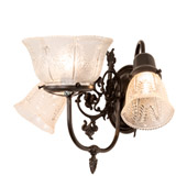 Traditional Revival 15" Wide Gas & Electric 3 Light Wall Sconce - Meyda 202831