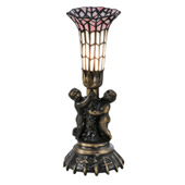 Victorian Cherub Tiffany Mini Lamp - Meyda 20433