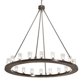 Transitional Loxley 60" Wide 20 Light Chandelier - Meyda 212201